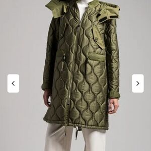 Mackage KULA Forest Green Long Quilted Puffer Coat